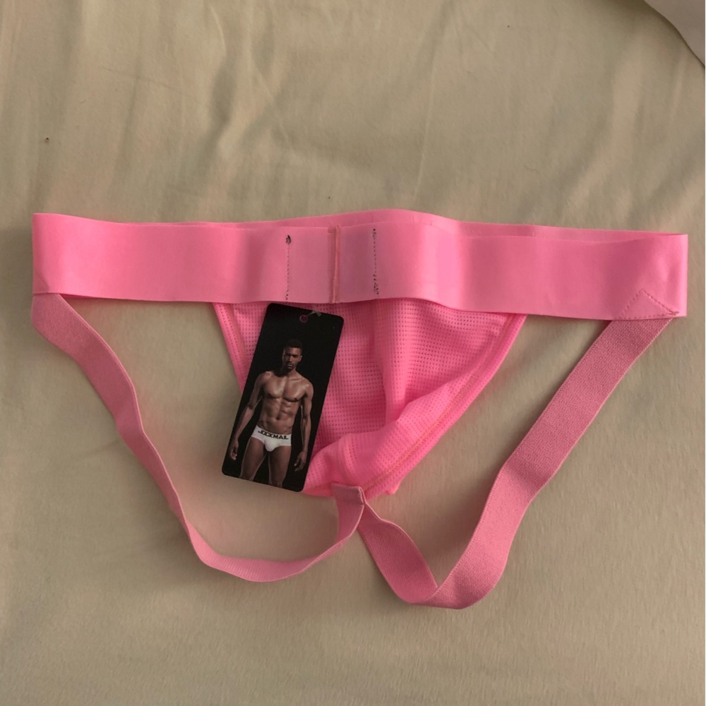 Jockmail men’s jockstrap - pink size large - Picture 3 of 12
